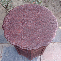 Handcarved Wooden Table