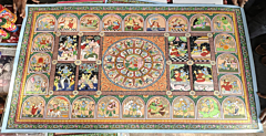 Handcrafted Pattachitra Painting I 30x48 inches 