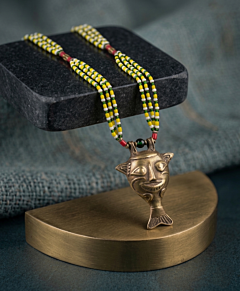 Tribal Dhokra Pendant Necklace