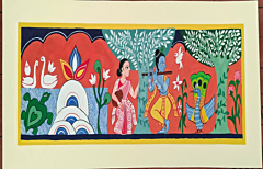 Hand-painted Manuscript Masterpiece| 7*20 inches