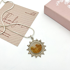 Shazar-dendritic agate Silver pendant 