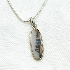 Shazar-dendritic agate Silver pendant 
