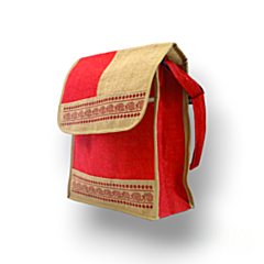 jute aipan flap bag