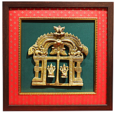Brass Prabhuwali Lunmi Ganesh Ji With Framed