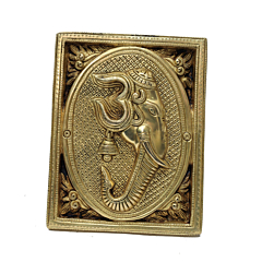 Brass Super Fine Finish Om Ganesha Wall Hanging KBH07050