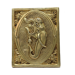 Brass Super Fine Finish Ganesha Face Wall Hanging KBH07052