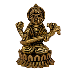 Handcrafted Saraswati Kamal Base Idol KBH07712