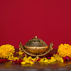 Brass Dhop Dani 4 Inch KBH07971