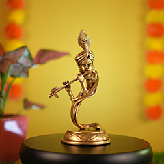 Brass Krishna Idol KBH09690