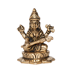 Brass Saraswati Maa Idol BH09833