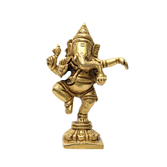 Brass Super Fine Finish Dancing Ganesha KBH07034