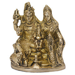 Brass Shiv Family Idol KBH06467