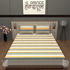 kerala-inspired-rustic-striped-double-handloom-cotton-bedsheet-set-with-pillow-covers-90x100-prince-handloom