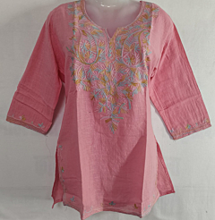 Fashion Casual Embroidered short Kurti