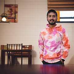 Unisex Tie-Dye Hooded Sweatshirt | XXL