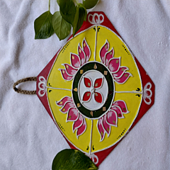 Lippan art  Lotus Square Wall Decor