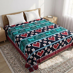 Handwoven Sambalpuri Cotton Double Bed Sheet | Multicolour