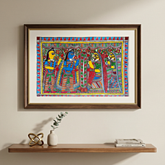 Handcrafted Madhubani Painting – Ram Sita Vivah | Unframed