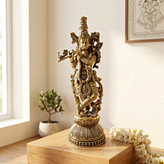 Handcrafted Spiritual Gift Krishna Murti|3 x 2.5 x 8.8 Inch
