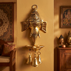 Handcrafted Metal Ganesha Wall Hanging for Home Decor