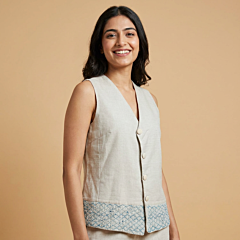 Handmade Smocking Vest| XL