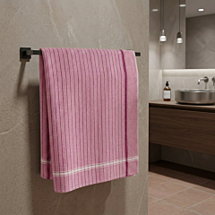 Red Striped Cotton Towel