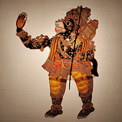 Handcrafted Rakshasa Leather Puppet | 2.5 x 4 Feet