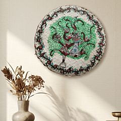Madhubani Painting Bamboo Soop Wall Hanging