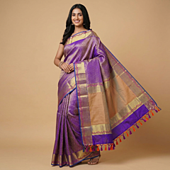Handloom Arani Silk Saree | Purple