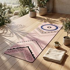 Handmade Cotton Yoga Mat | Pink