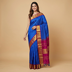 Blue Arani Silk Saree