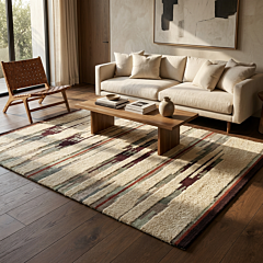 Handwoven Natural Wool Dari Rug | 8x10 Feet