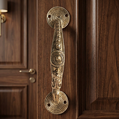 Handcrafted Brass Door Handle for Main Door