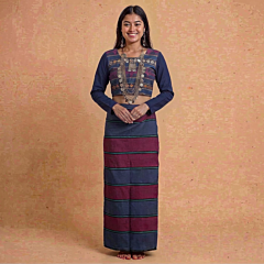 Handwoven Pachhra Set |Multicolour