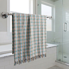Handwoven Checkered Cotton Towel| Multicolour