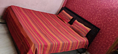 Multicolor Bedsheet  Orange Color