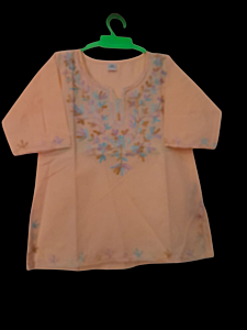 Baby emborided pure cotton kurti