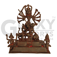 Handcrafted Dokra Goddess Mahisasurmardini  - Big