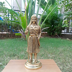 Brass Maharana Pratap Statue KBH08180