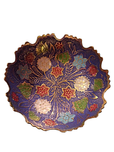 BRASS DECORATIVE BOWL-Purple