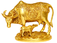 BRASS COW  CALF 6 INCH