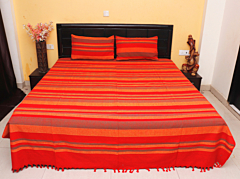 Red EVERGREEN BEDSHEET