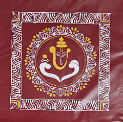 Handcrafted Aipan Art Ganesh Pith 66