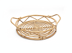 BAMBOO WAALAH HANDMADE CANE AND BAMBOO TRAY FOR SERVING TEA, COFFIE, BASKET FOR FRUIT , POOJA ETC 