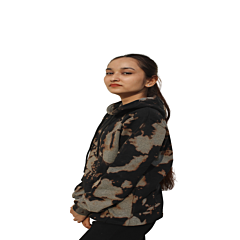 Unisex Tie-Dye Hooded Sweatshirt - Full Sleeve Adjustable Drawstring Hood Ideal for Casual Wear and Outdoor Adventures