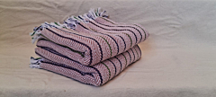 Cotton Bath Towels with Beautiful Stripe Design-Red