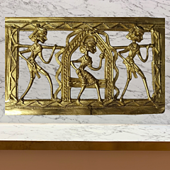 Dokra Palanquin Wall Hanging Traditional Brass Tribal Art