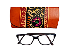 Handcrafted Leather Spectacle Case | 15x8x7 cm