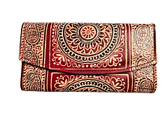 Genuine Leather Shantiniketan Clutch Purse