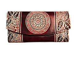 Genuine Leather Shantiniketan Clutch Purse